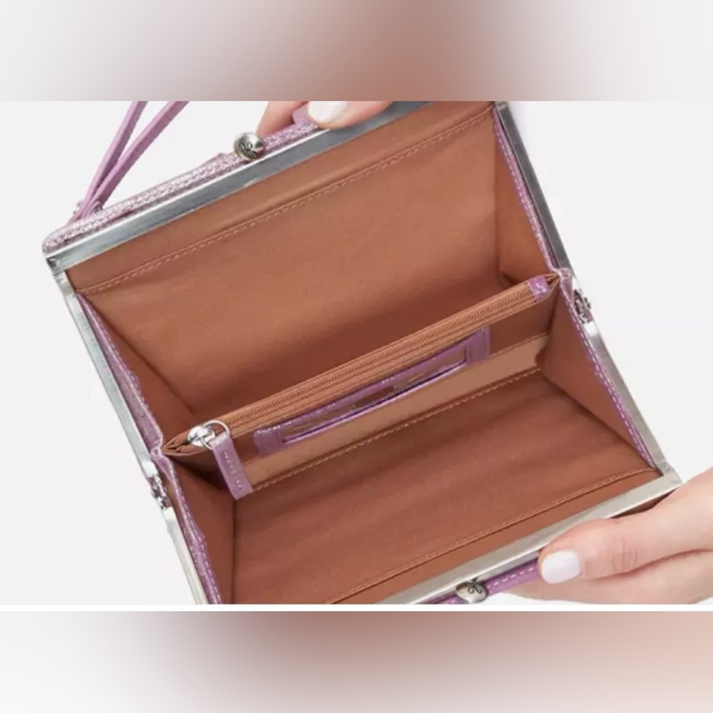 Metallic Pink Wristlet Wallet - Picture 3 of 10